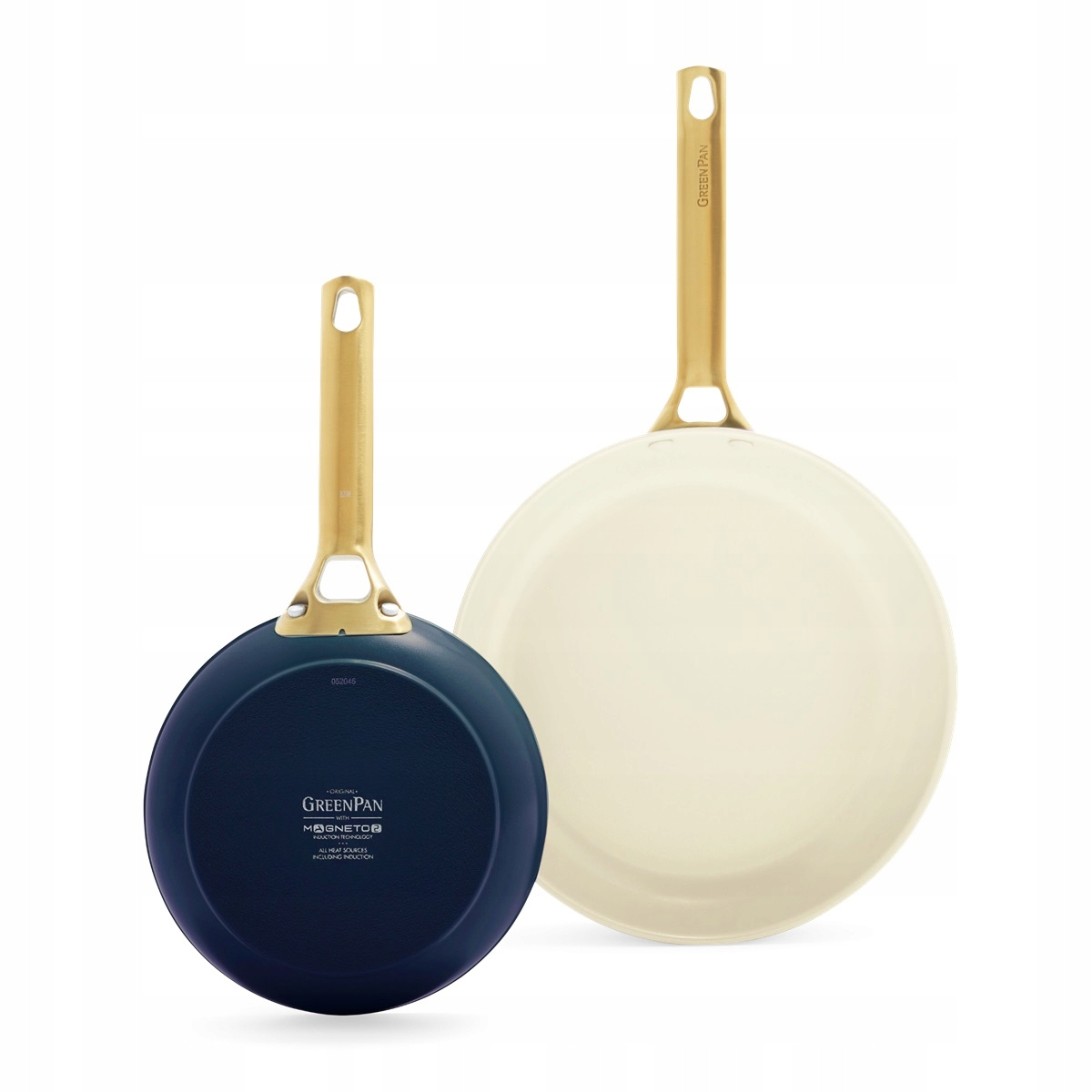 GreenPan Padova Reserve – Zestaw patelni ceramicznych 20+26 cm w kolorze Oxford Blue