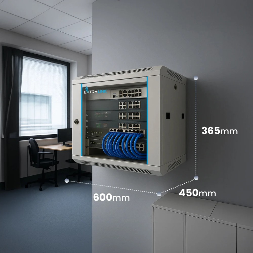 EXTRALINK 6U 600X450 WALL-MOUNTED