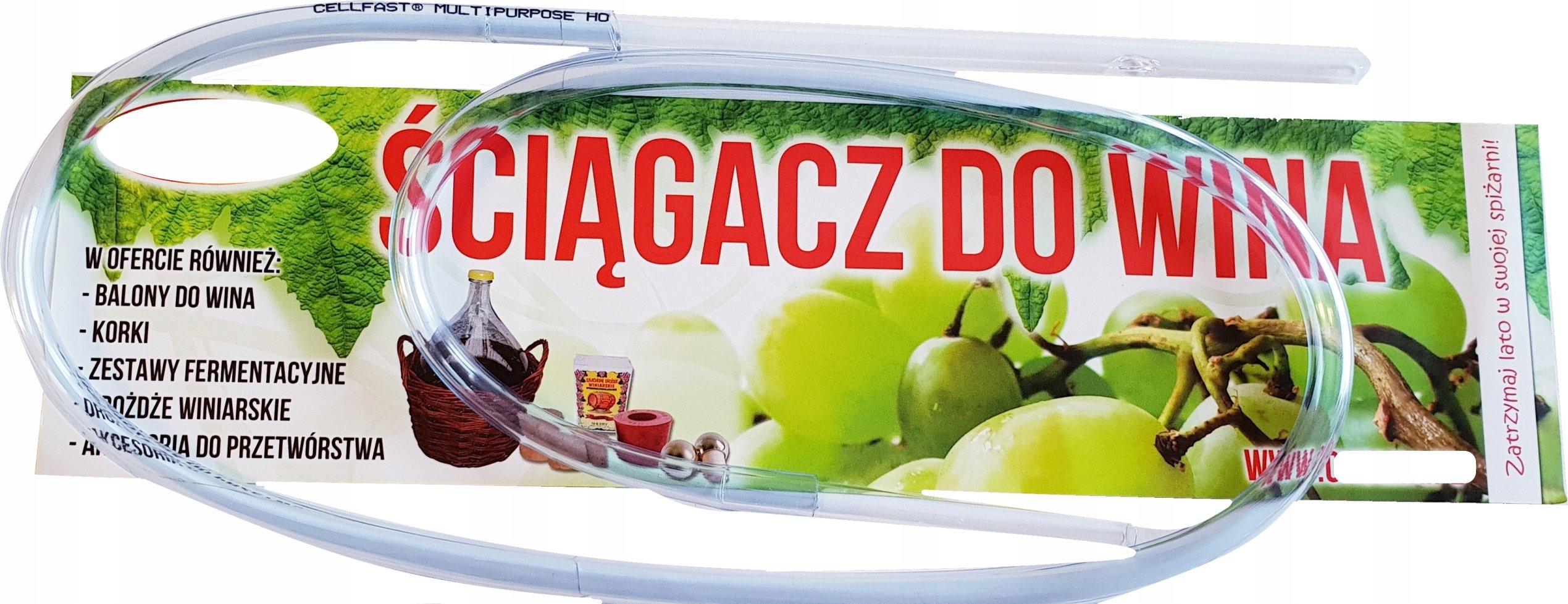 Ściągacz do wina ze szklanymi końcówkami - 100 cm – Idealne narzędzie do zlewania płynów