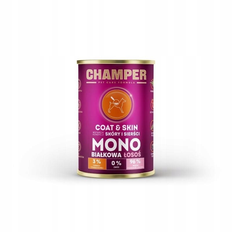 Składniki analityczne – Co znajdziesz w karmie CHAMPER?