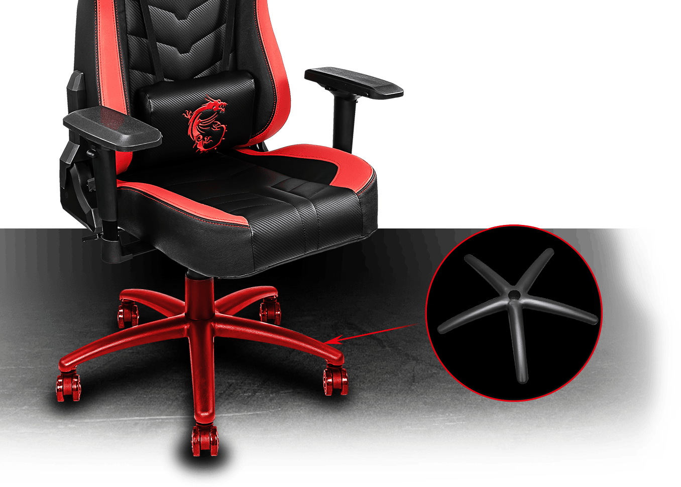 Кресло игровое msi mag ch130 i fabric серый