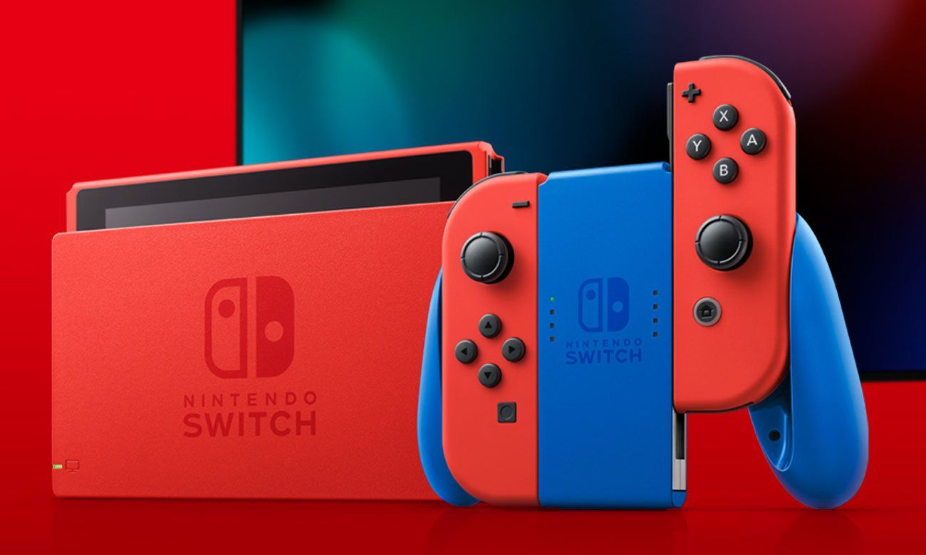 nintendo switch mario red and blue