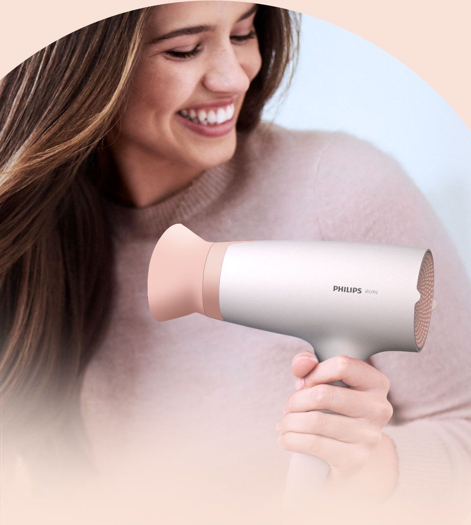 Philips Suszenie w niższej temperaturze w trosce o Twoje włosy Philips Suszenie w niższej temperaturze w trosce o Twoje włosy