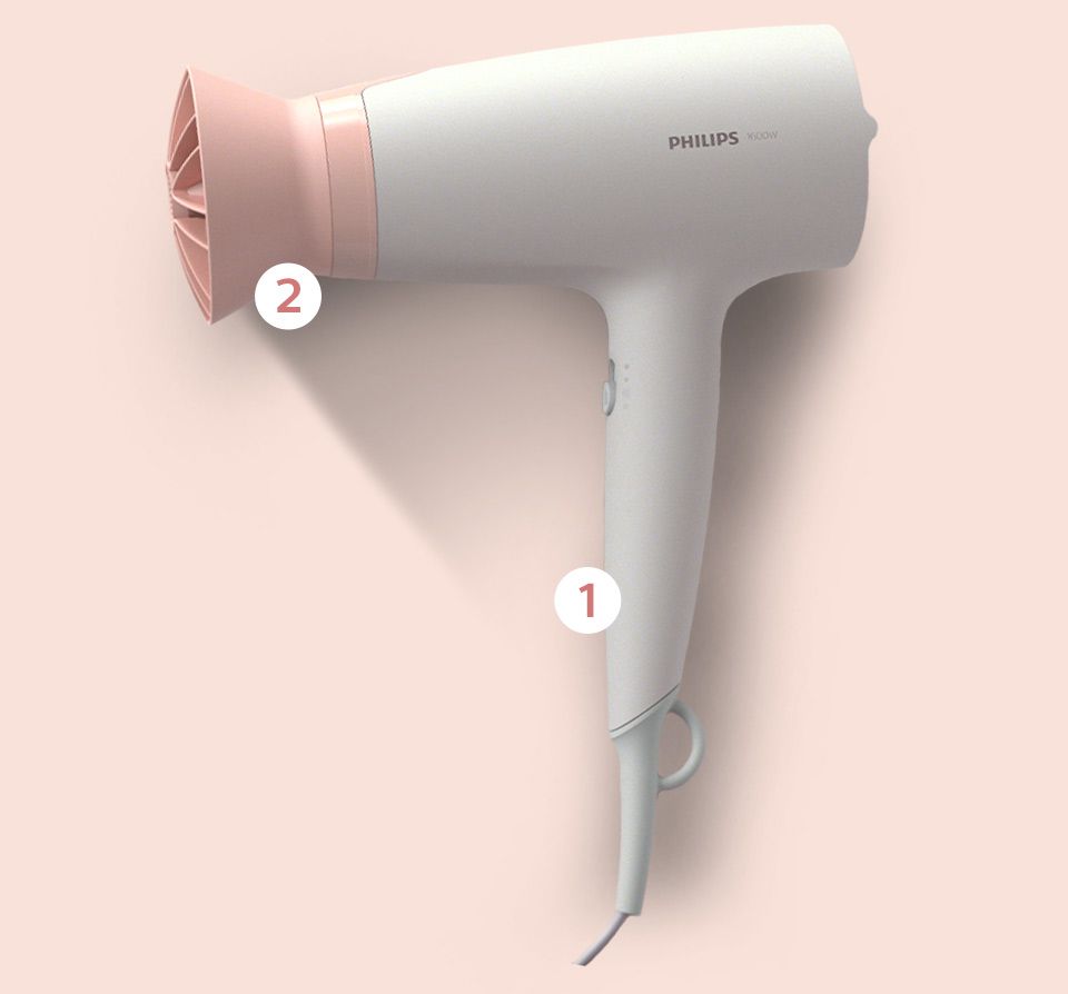 Philips Suszenie w niższej temperaturze w trosce o Twoje włosy Philips Suszenie w niższej temperaturze w trosce o Twoje włosy