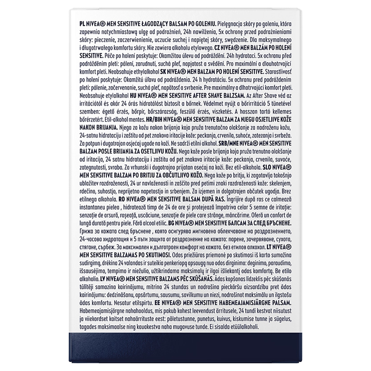 Bezalkoholowa formuła dla komfortu po goleniu