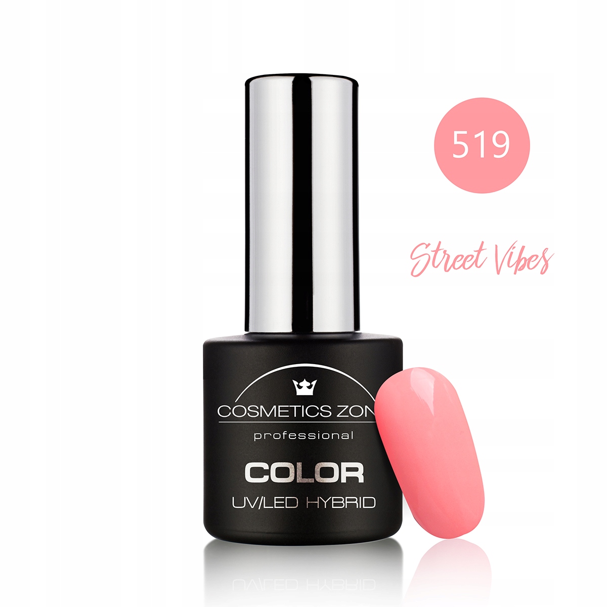 COSMETICS ZONE LAKIER HYBRYDOWY KOLOR 7ML NR 519 Marka Cosmetics Zone