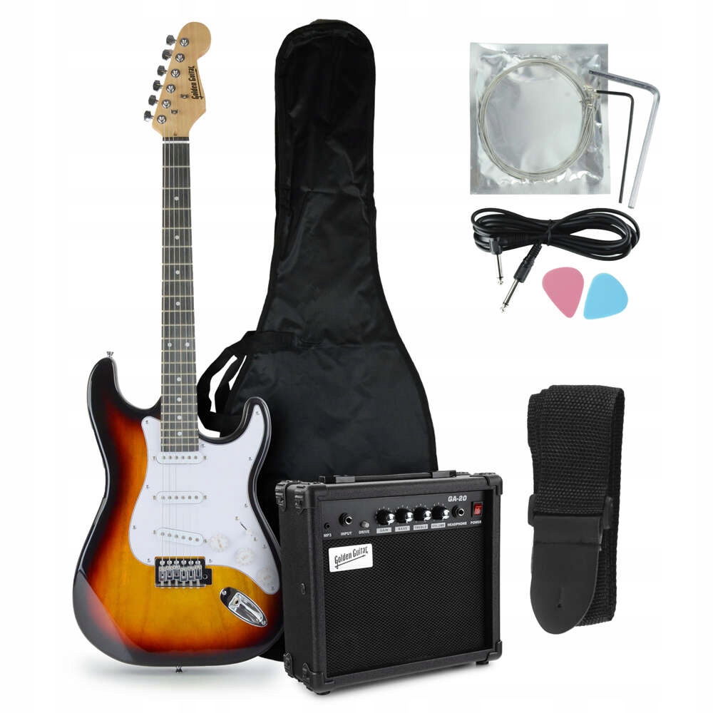 Komplet akcesoriów do nauki gry na gitarze