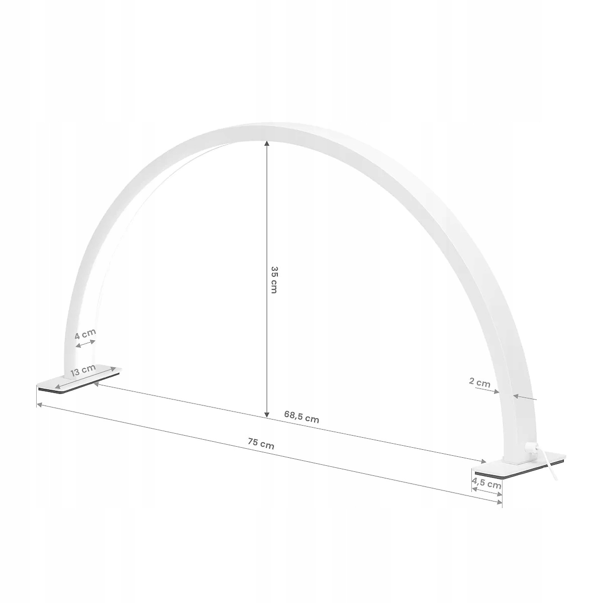 Stabilne ustawienie dzięki antypoślizgowej podstawie