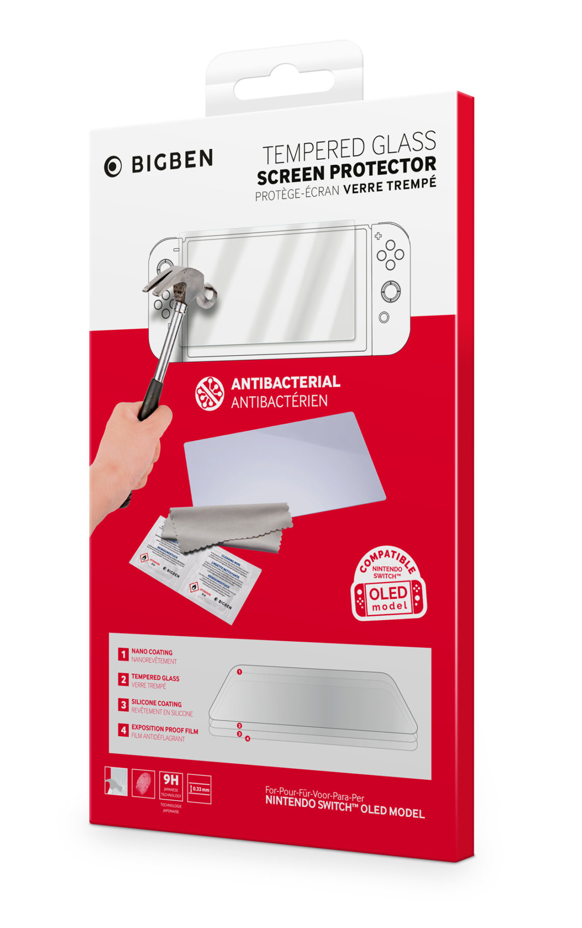 BigBen BIG BEN SWITCH OLED – Szkło ochronne na ekran dla Nintendo Switch