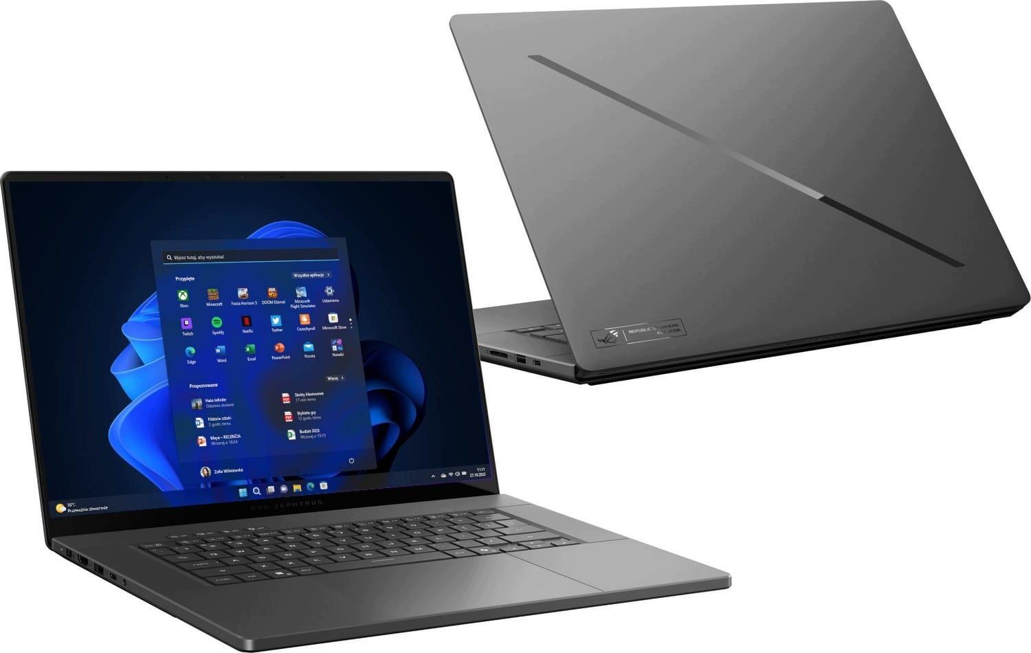 ROG Zephyrus G16 Ultra 9 386H – Wydajność i styl w jednym