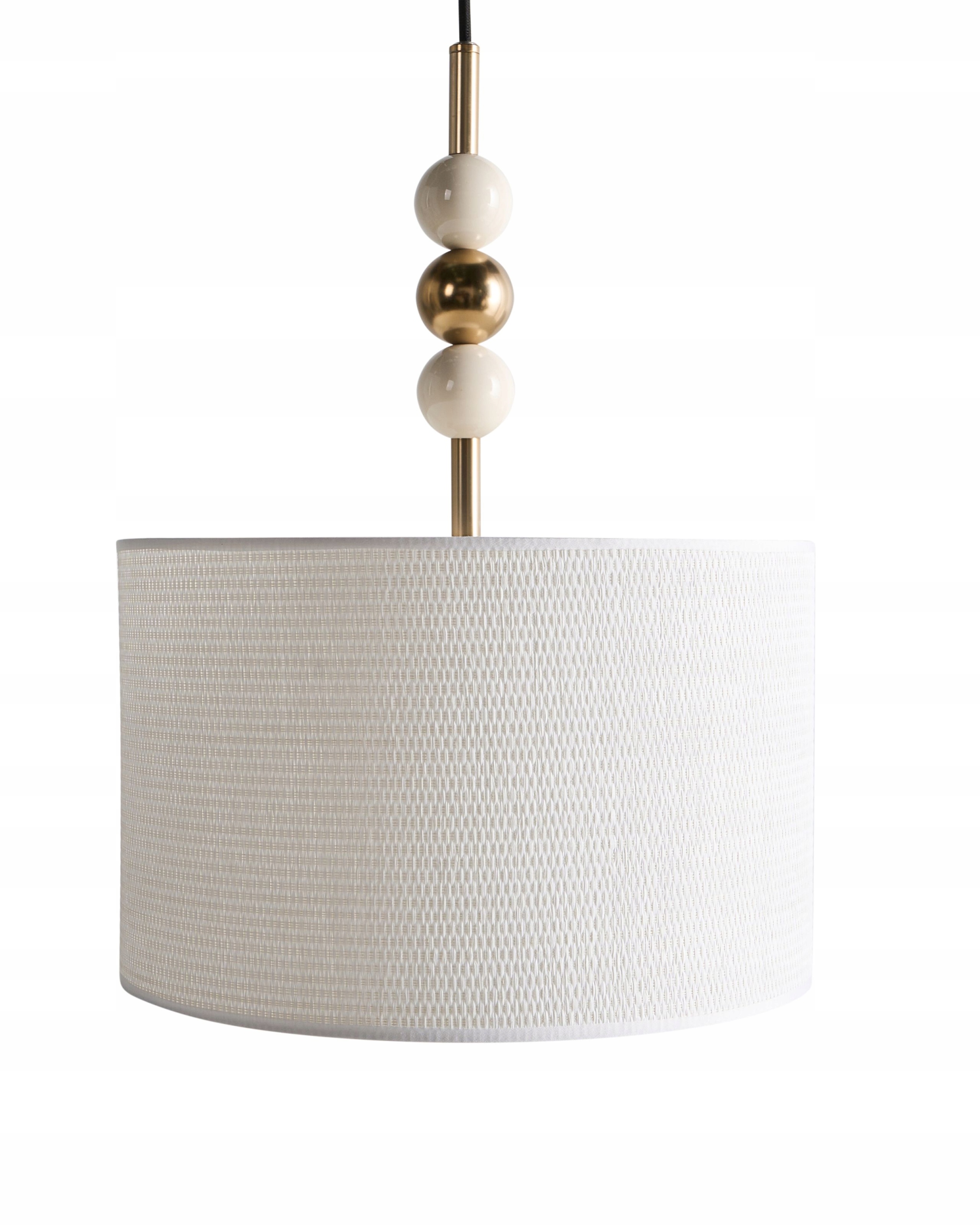 Lampa wisząca LOKY Metal Mosiężny/Beżowy – Elegancja i nowoczesność w Twoim wnętrzu