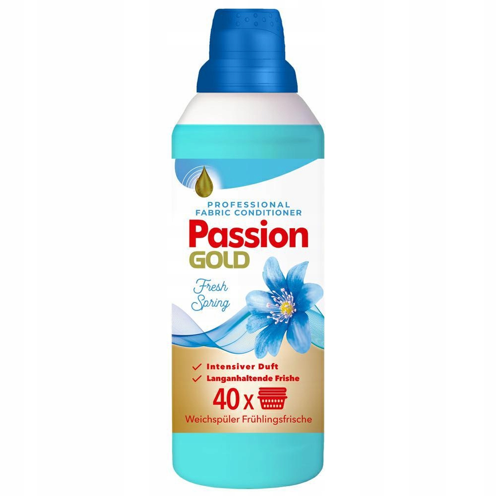 PASSION GOLD Płyn do płukania Fresh Spring 1 L – Świeżość i miękkość w każdym praniu