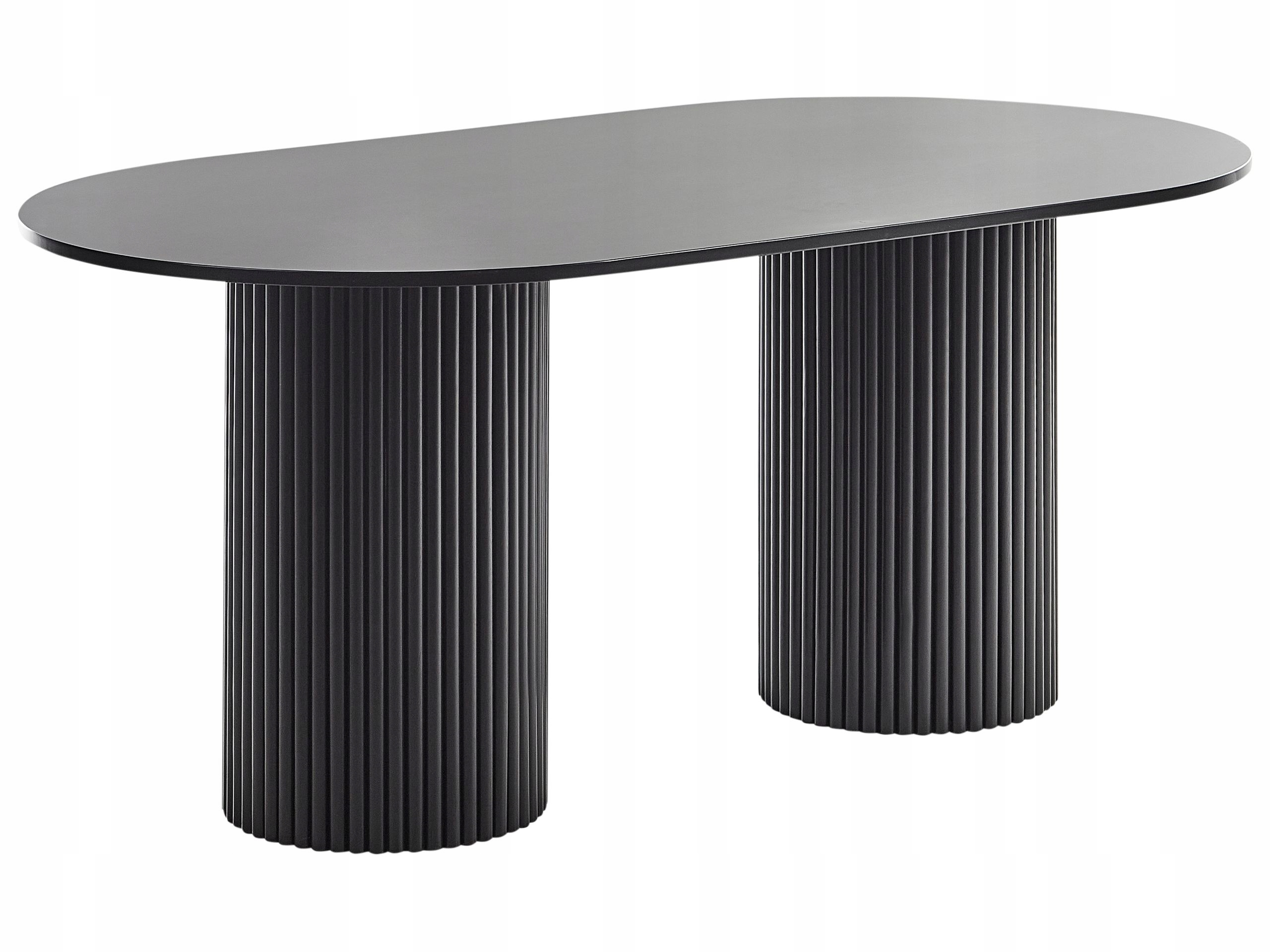 Stół do jadalni SHERIDAN Czarny 180 cm x 100 cm – Elegancja i funkcjonalność w Twoim wnętrzu