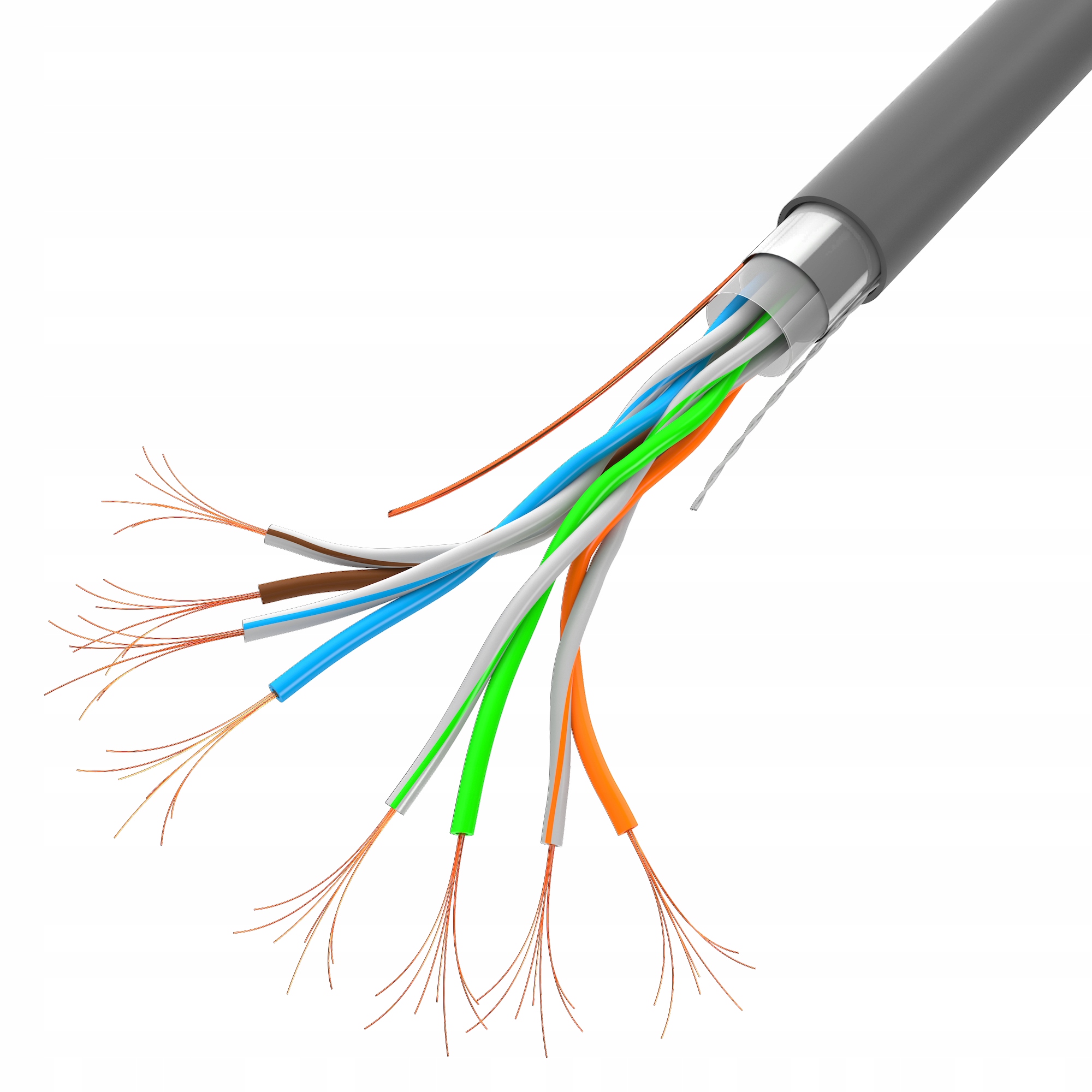 Ekranowanie F/UTP dla ochrony przed zakłóceniami