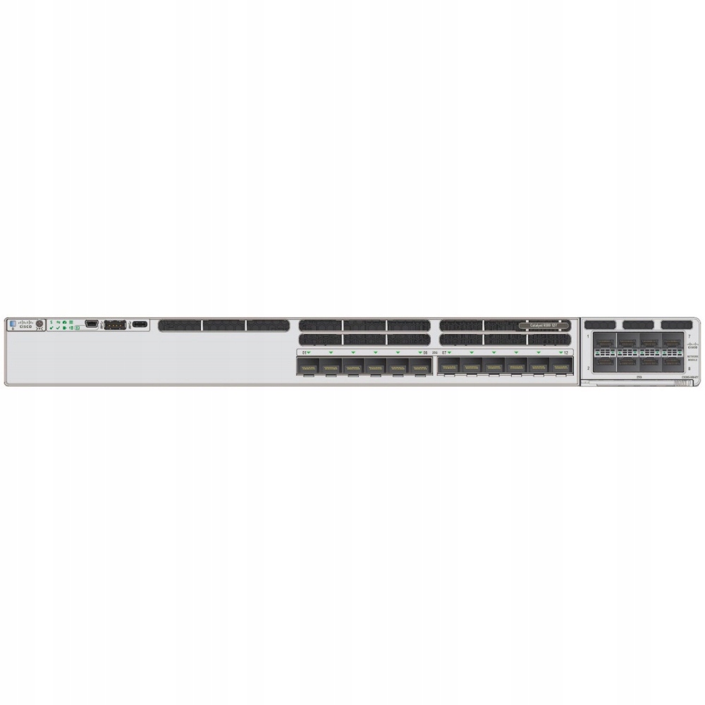 Cisco Catalyst 9300X 12x25G Fiber/Ports Modular Uplink Switch – Wydajność i niezawodność w sieci