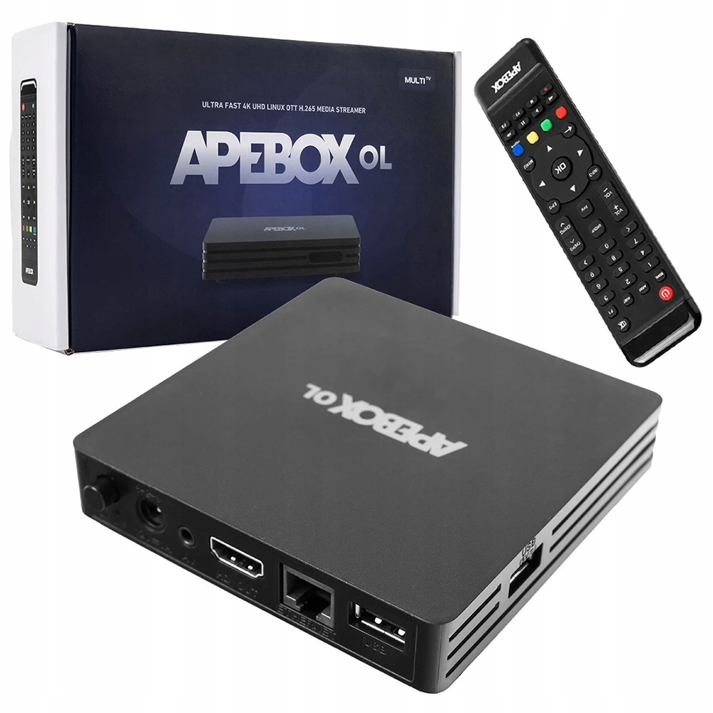 Dekoder IPTV 4K HDR Apebox OL – Twoje centrum rozrywki w jakości 4K