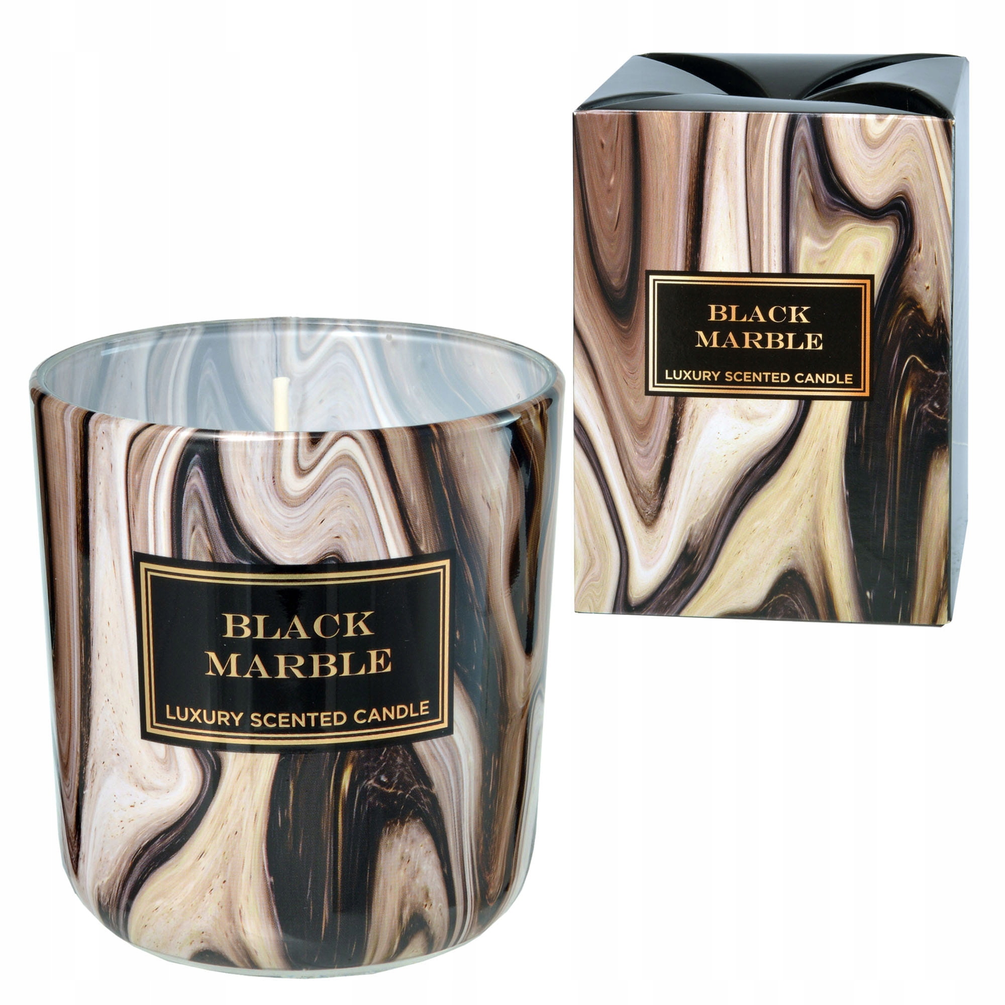 Świeca zapachowa Bartek Candles Black Marble 150 g – Elegancja i aromat w Twoim wnętrzu