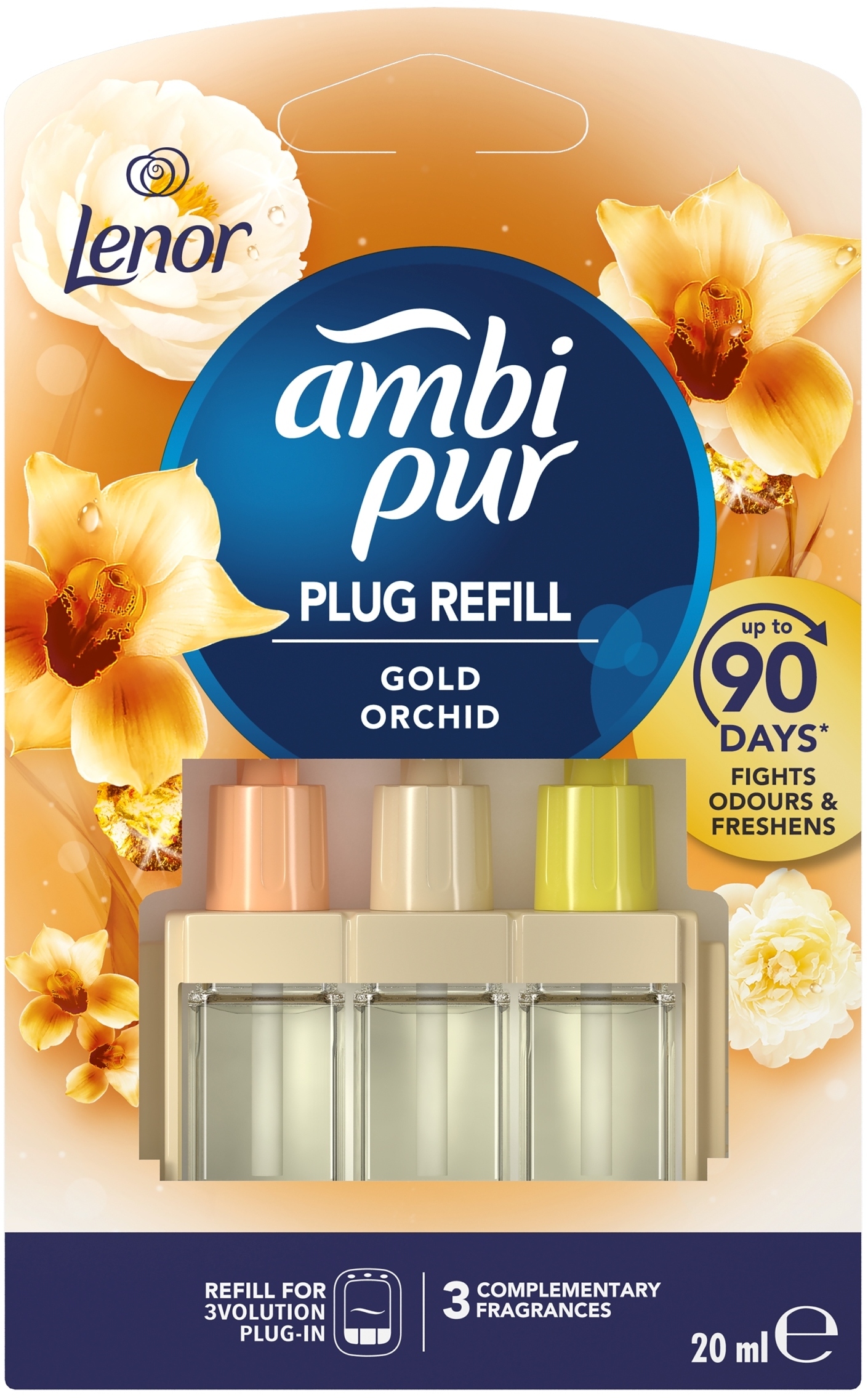 Ambi Pur 3Volution Gold Orchid – Elektryczny wkład do odświeżacza powietrza