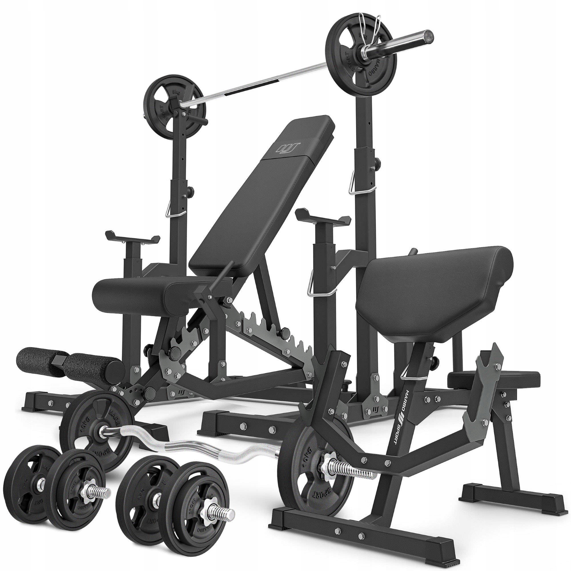 Zestaw MS5_2.0_83KG_G – Kompletny zestaw do treningu siłowego