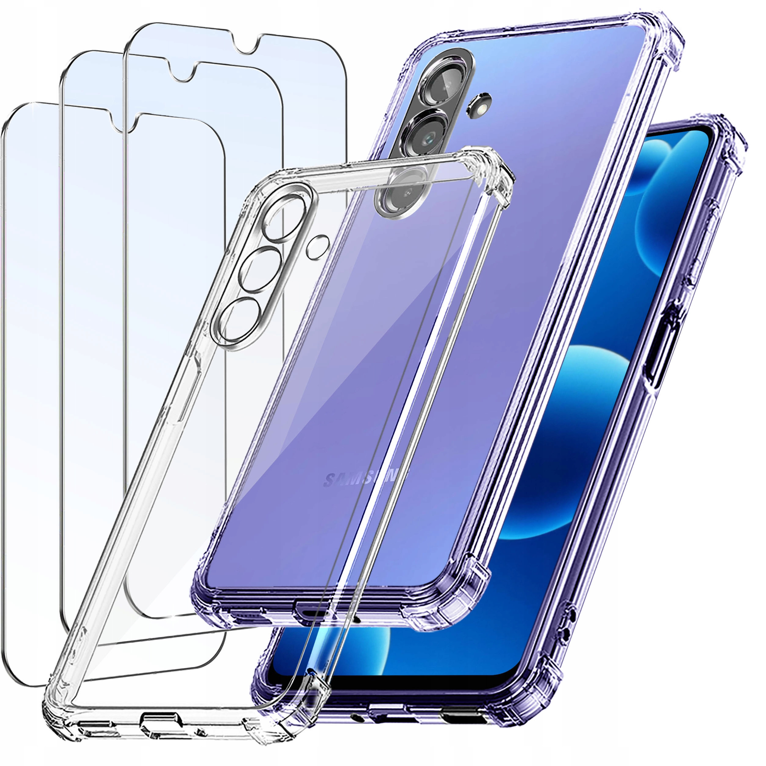 ZESTAW Etui do Samsung Galaxy A26 5G ANTI-SHOCK CLEAR – Ochrona na najwyższym poziomie