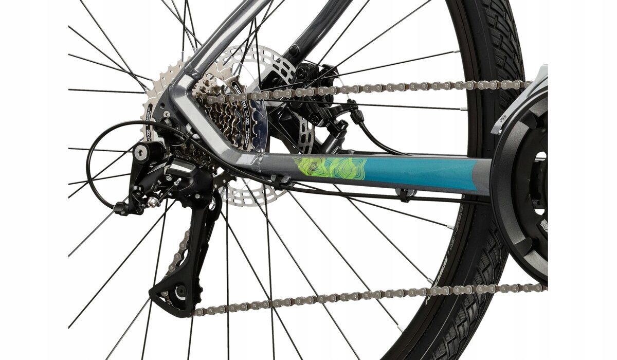 Amortyzowany widelec SR Suntour z skokiem 63 mm