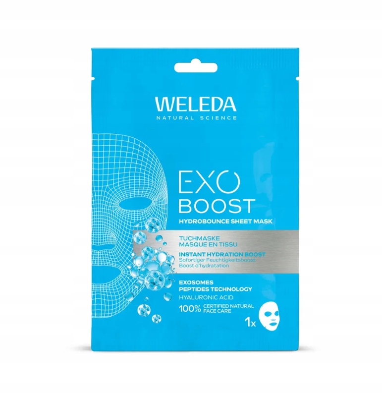 Jak stosować maskę WELEDA Exo Boost Hydrobounce – krok po kroku