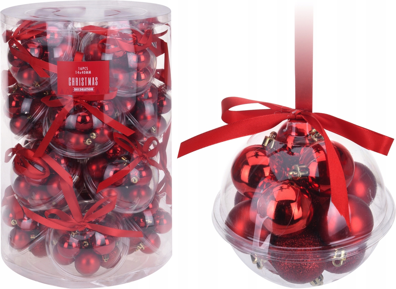 Innowacyjny zestaw bombek – 14 sztuk w atrakcyjnym opakowaniu