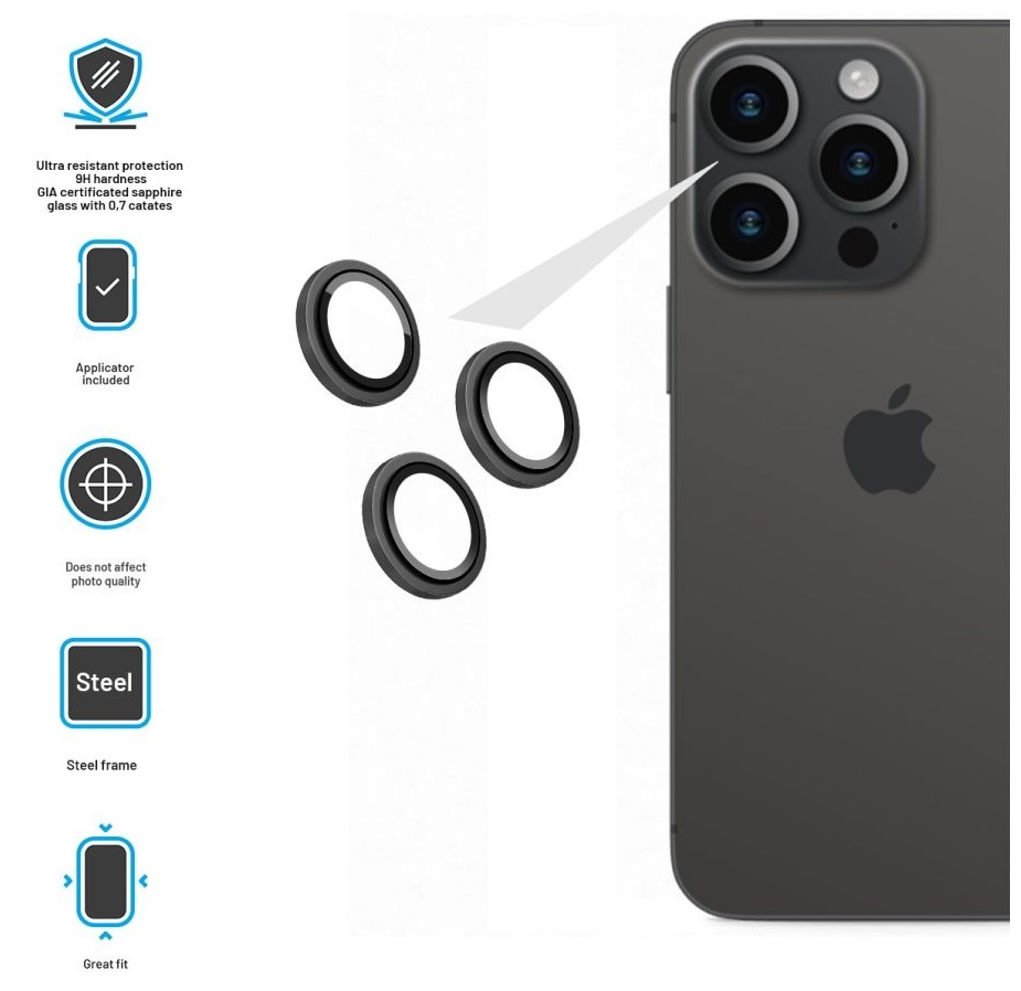 Wyjątkowa twardość szkła szafirowego 9H – Maksymalna odporność na zarysowania i uderzenia