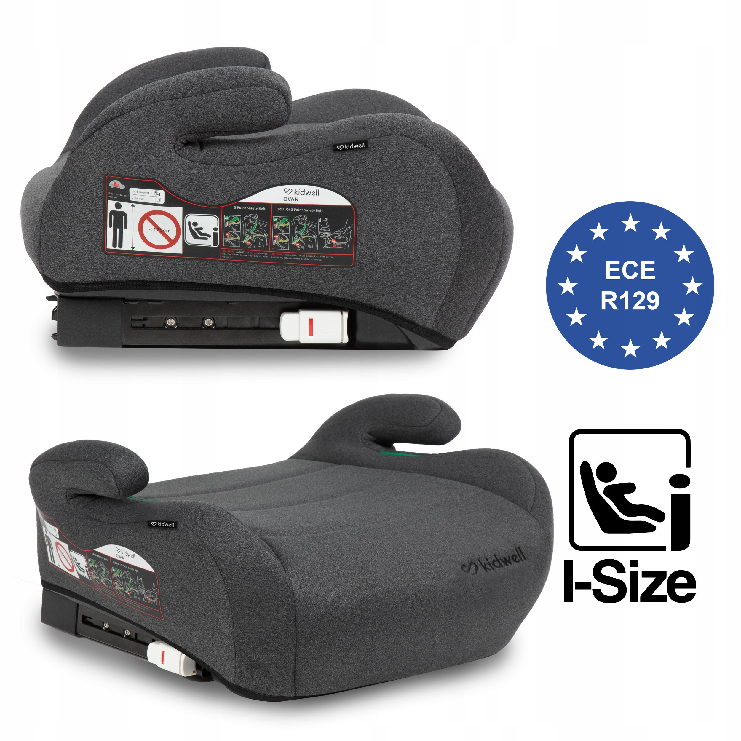 Spełnia europejskie normy bezpieczeństwa R129 i-Size