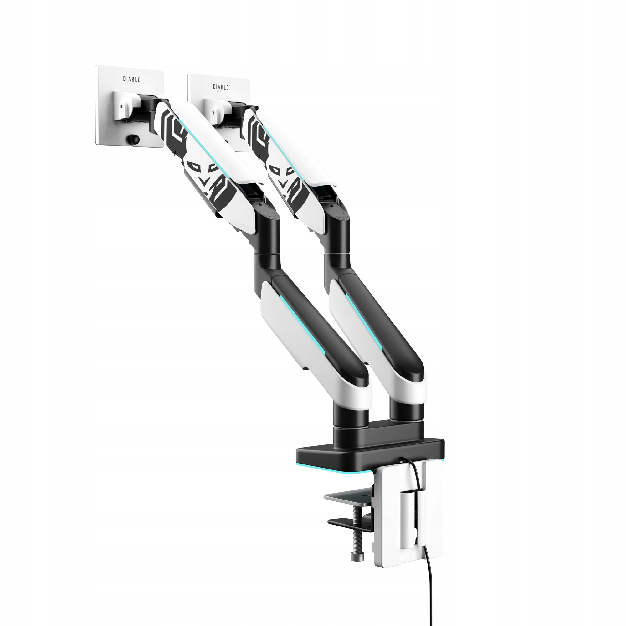 Płynna regulacja dla większej ergonomii – Dostosuj położenie monitorów