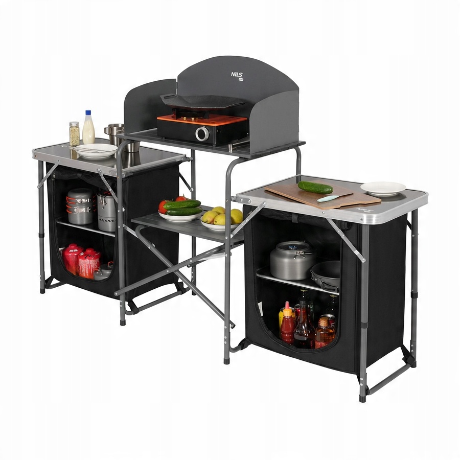 Przestronne schowki i duży blat roboczy