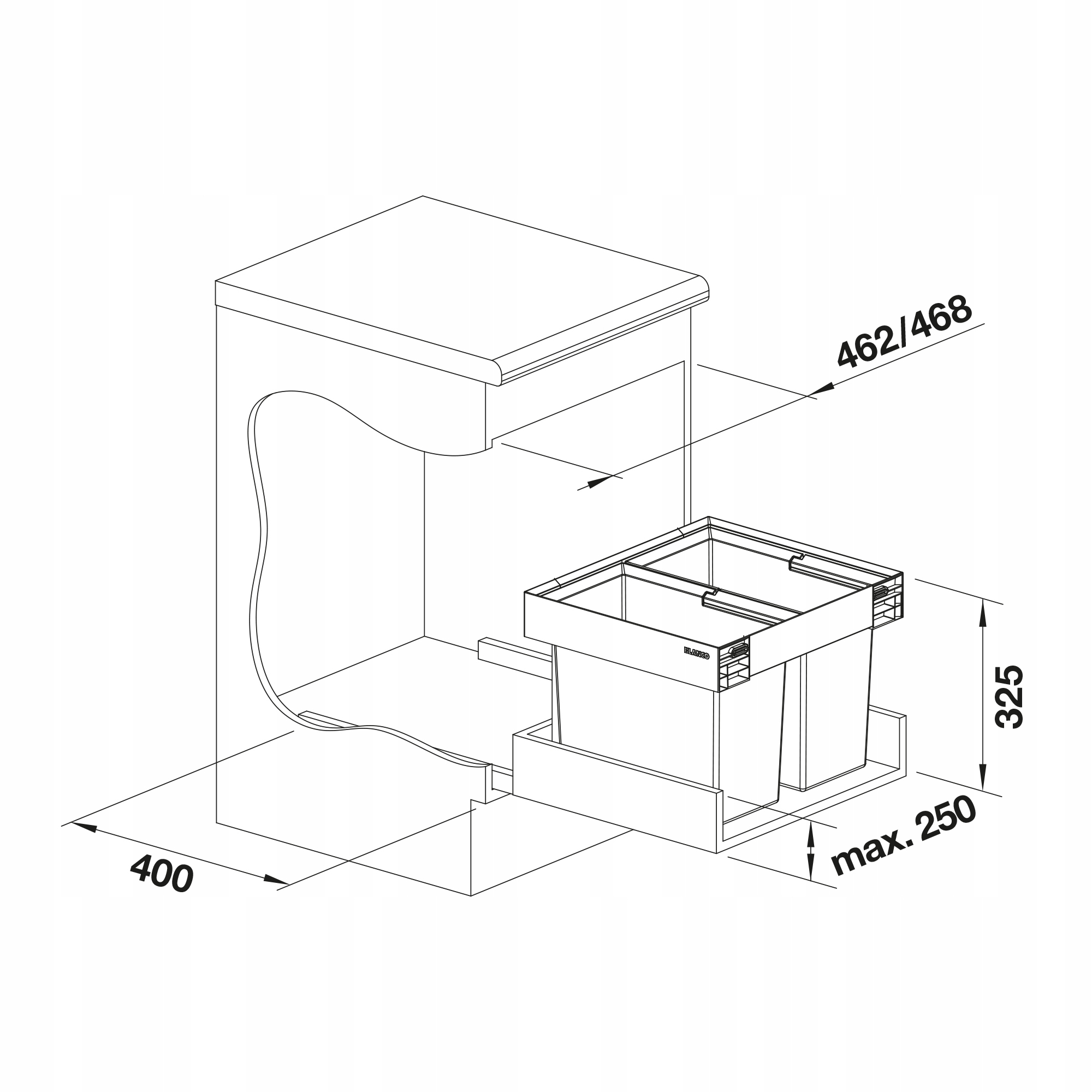 Zróżnicowane opcje montażu w szafkach dolnych