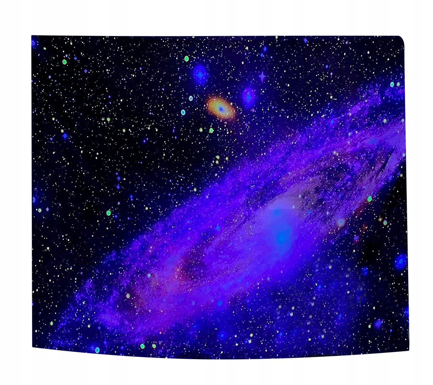 Dekoracja ŚCIENNA UV OBRAZ Fluorescencyjny GOBELIN ODBLASK 150x150cm Kosmos – Ożyw swoją przestrzeń