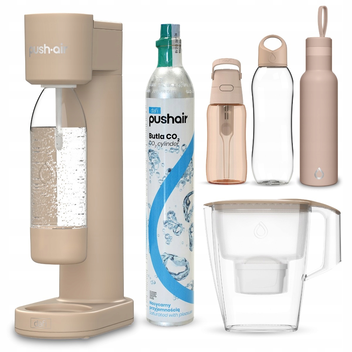 Wygodne użytkowanie i oszczędność dzięki wymiennym nabojom CO2