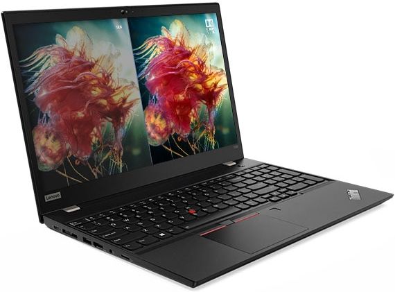 Lenovo ThinkPad T590 showing the 4K display with Dolby Vision alongside FHD display without.