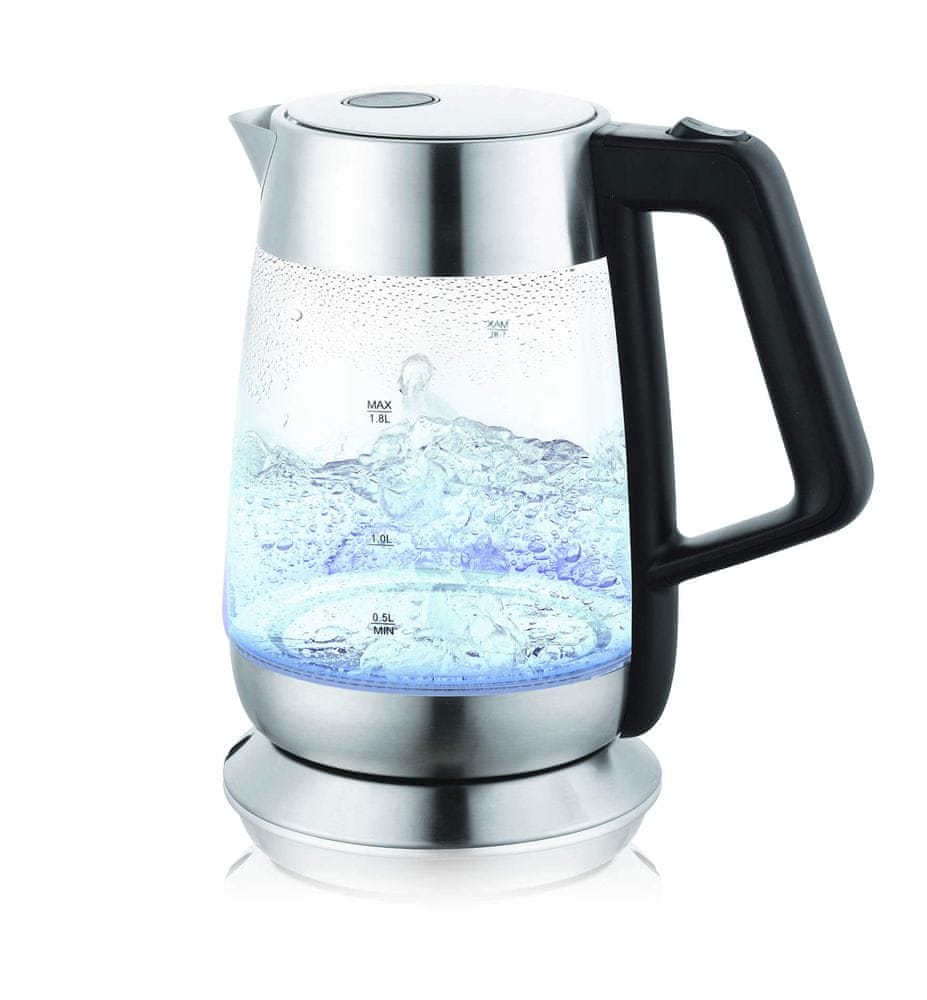 Szklana obudowa z widocznym znakiem wodnym