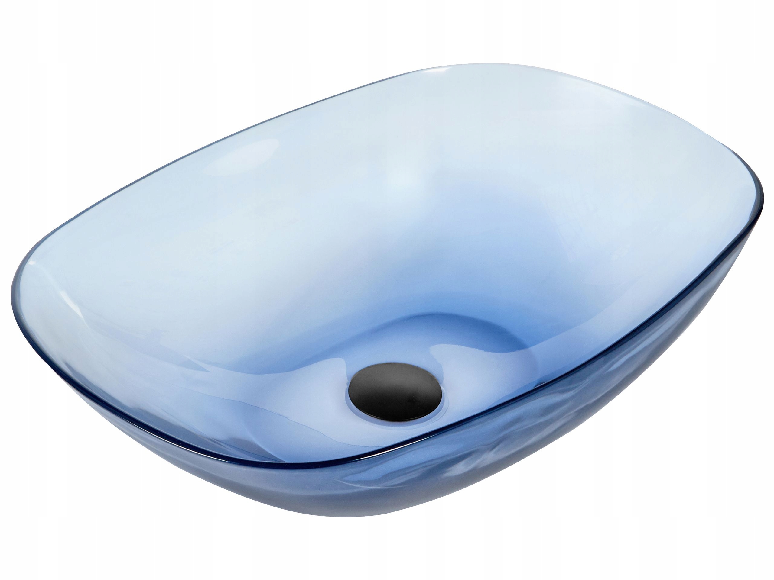 Umywalka nablatowa 54 x 36 cm niebieska MOENGO – Elegancja i nowoczesność w Twojej łazience