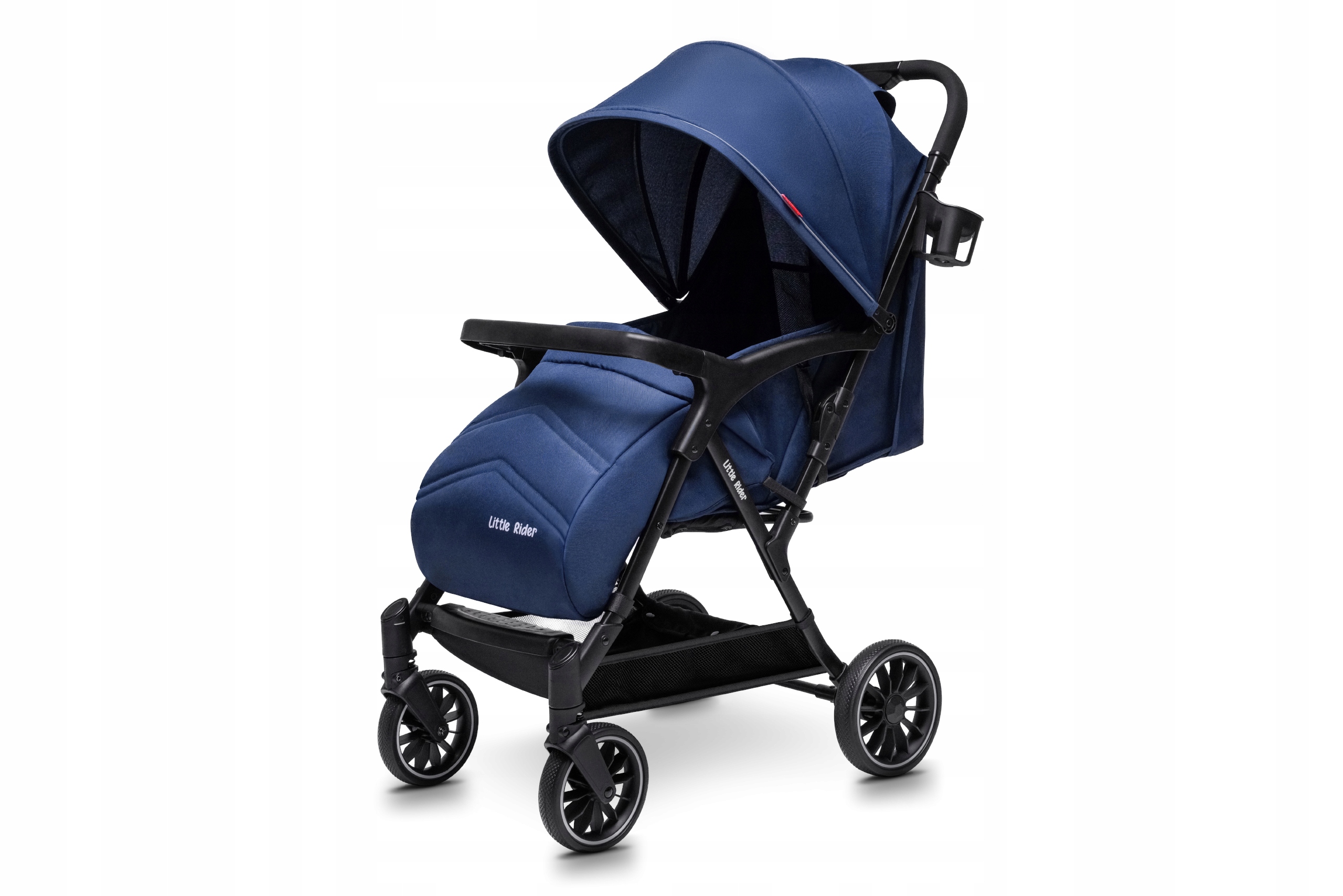 Wózek dziecięcy spacerówka LITTLE RIDER SIENA granatowy – komfortowe spacery z maluchem