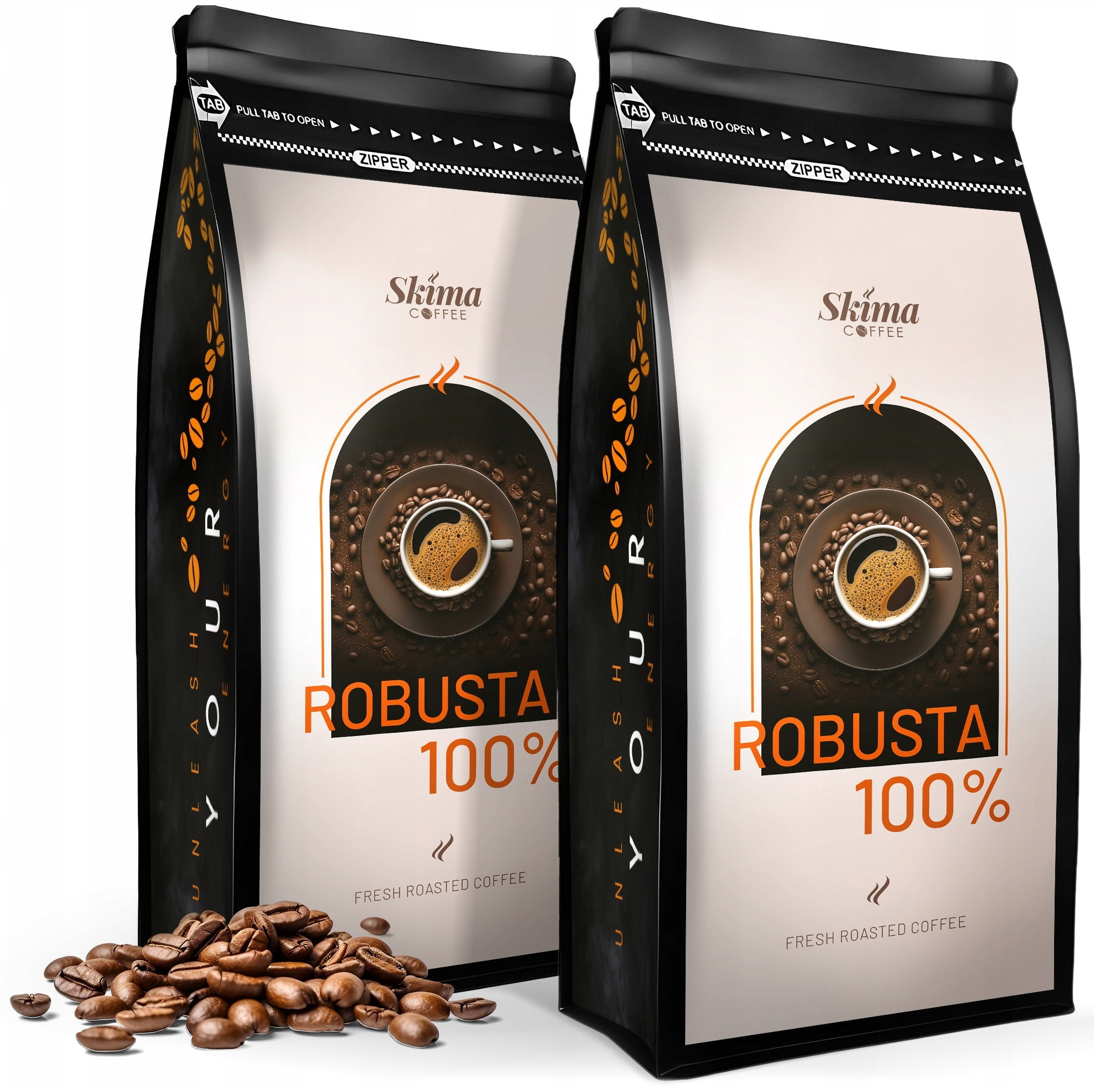 Zestaw Kawa ziarnista 2x1kg ROBUSTA 100% – Wyjątkowe doznania smakowe