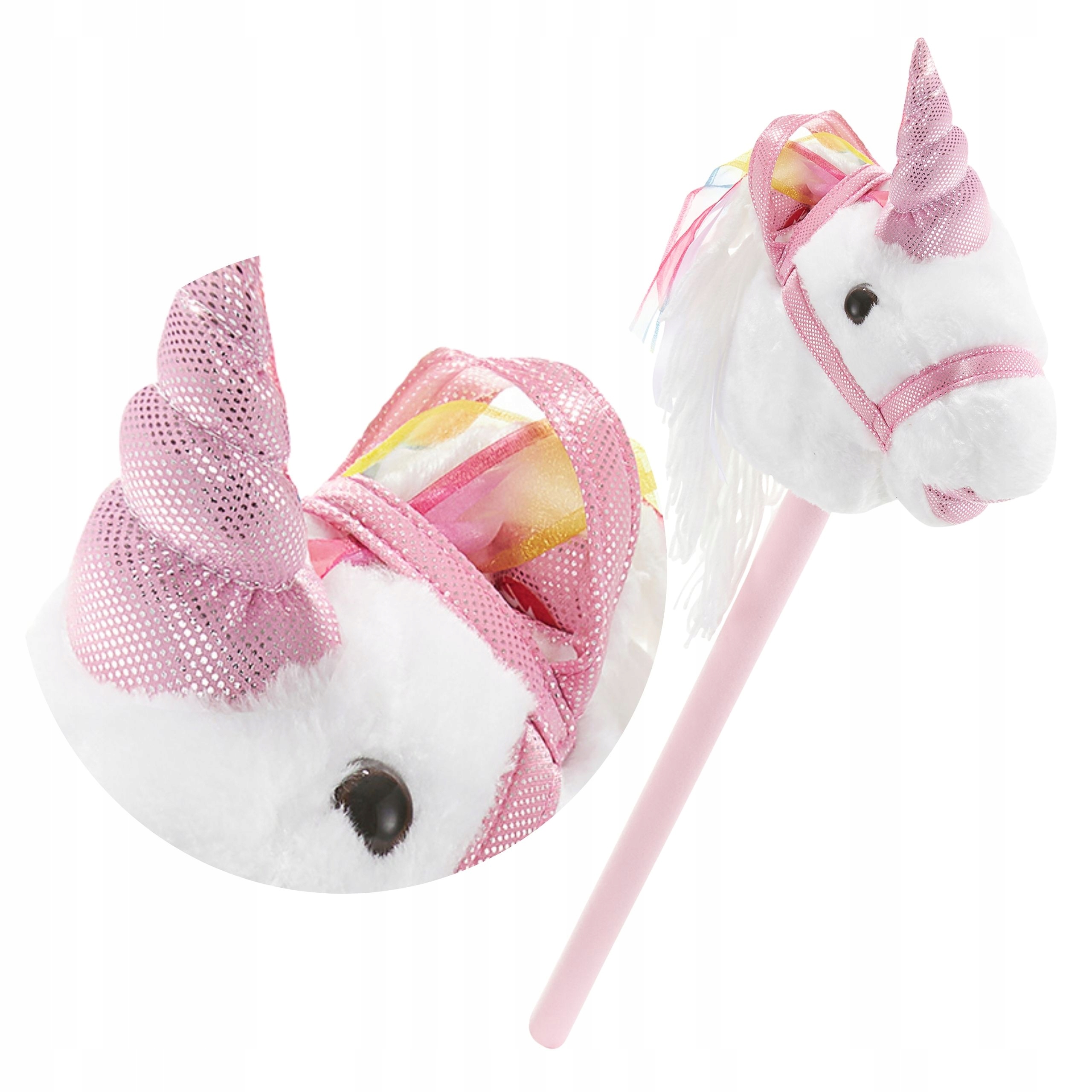 Hobby Horse miękka głowa konia na kiju jednorożec 70 cm – Idealna zabawa dla każdego małego jeźdźca!