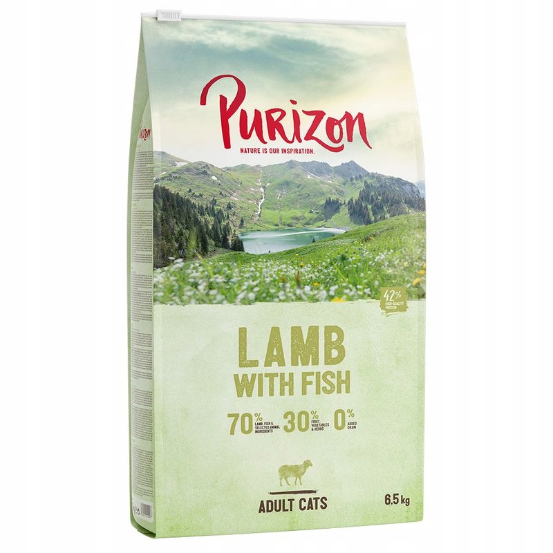 Purizon Adult dla kota, jagnięcina i ryba 6,5 kg – Naturalna karma dla Twojego pupila