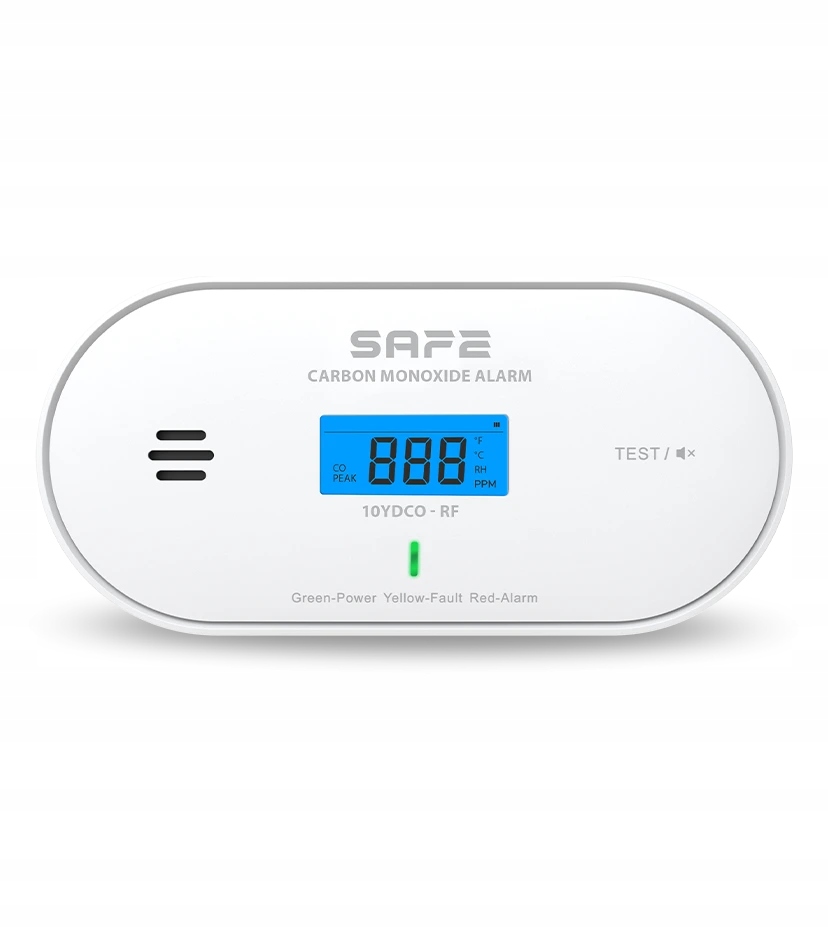 Safe Czujnik tlenku węgla 10YDCO-RF – Bezprzewodowe bezpieczeństwo w Twoim domu