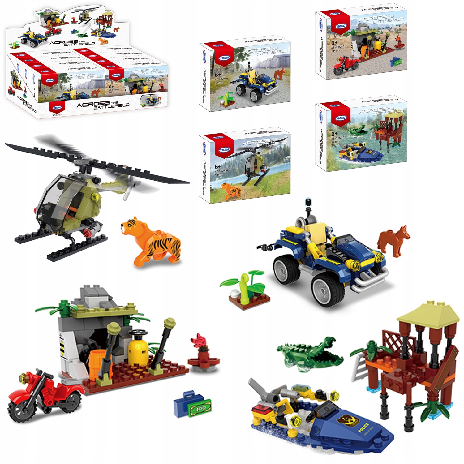 Klocki Przygoda w Dżungli 108el – Kreatywna zabawa dla dzieci