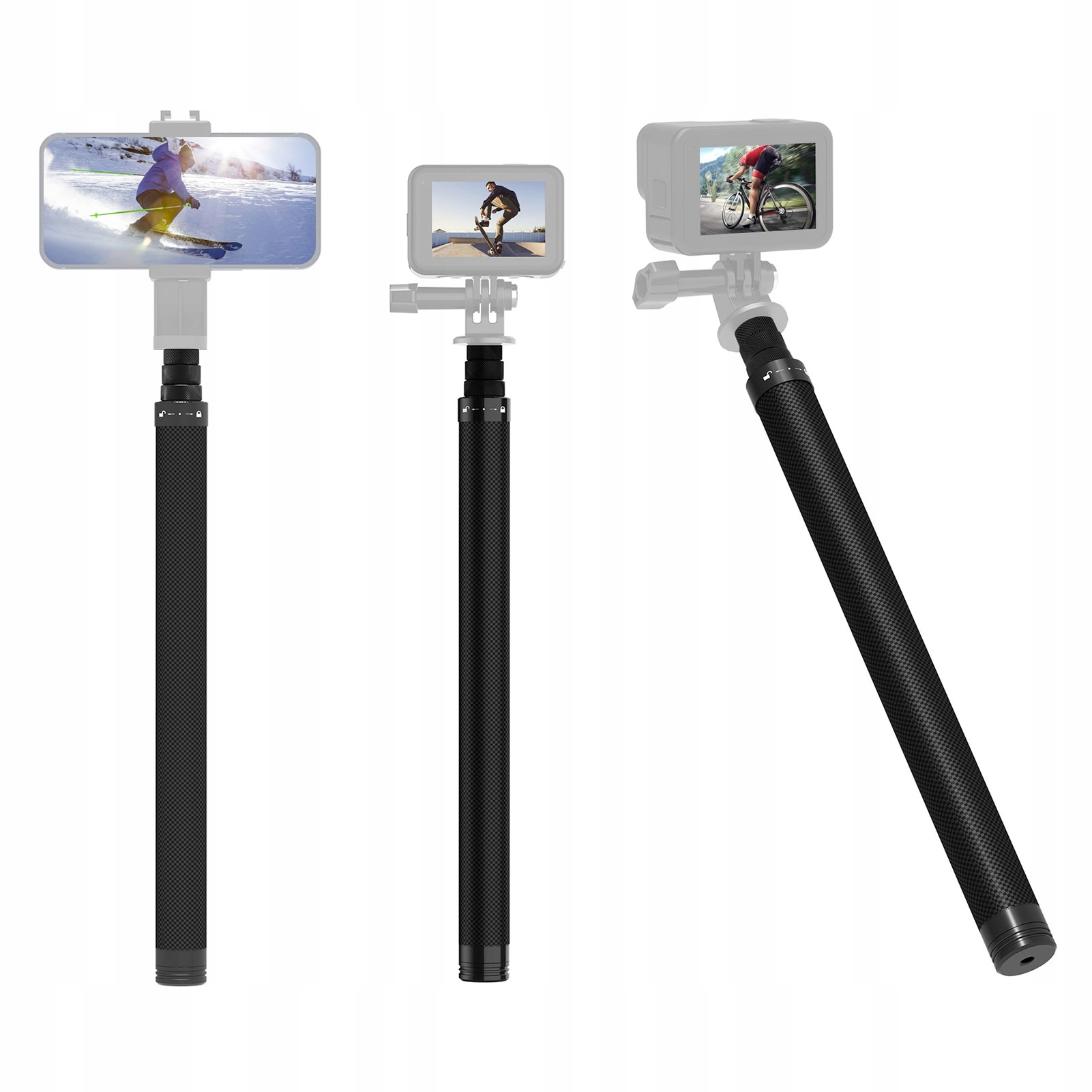 Regulowana długość od 25 do 116 cm – Twórz wyjątkowe ujęcia