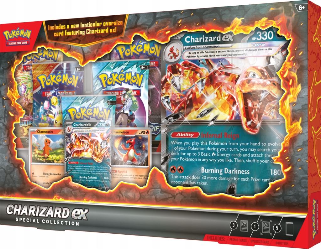 Zawartość zestawu – Co znajdziesz w Charizard ex Special Collection?