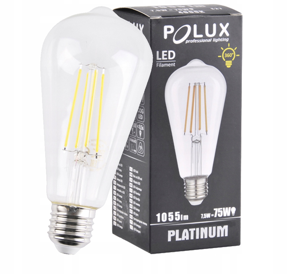 Wysoka wydajność świetlna i energooszczędność