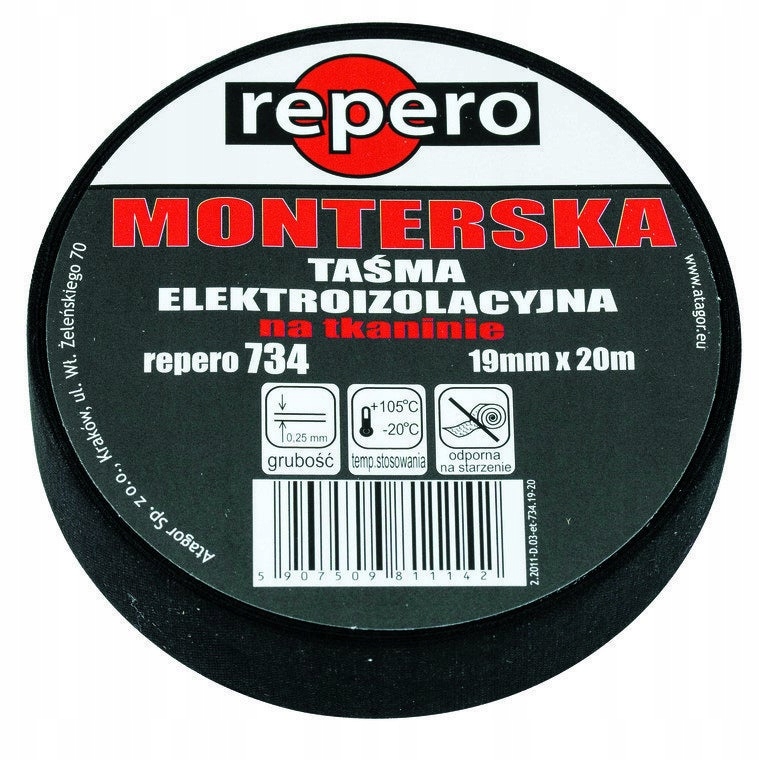 Taśma Repero 734 Monterka Parciana 19mmx25m – Niezawodna izolacja w Twoim domu