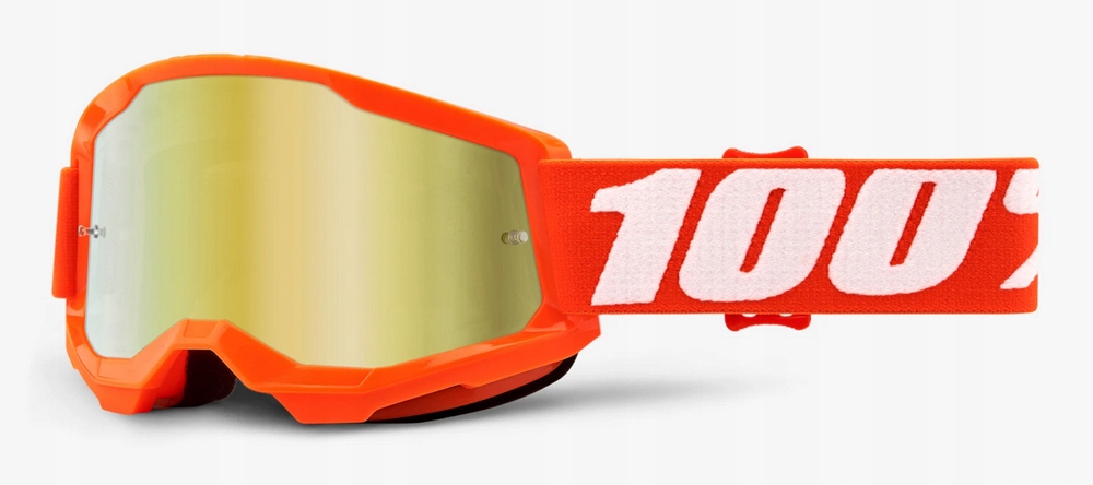 Gogle 100% STRATA 2 JUNIOR ORANGE – Idealne dla młodych entuzjastów motocrossu