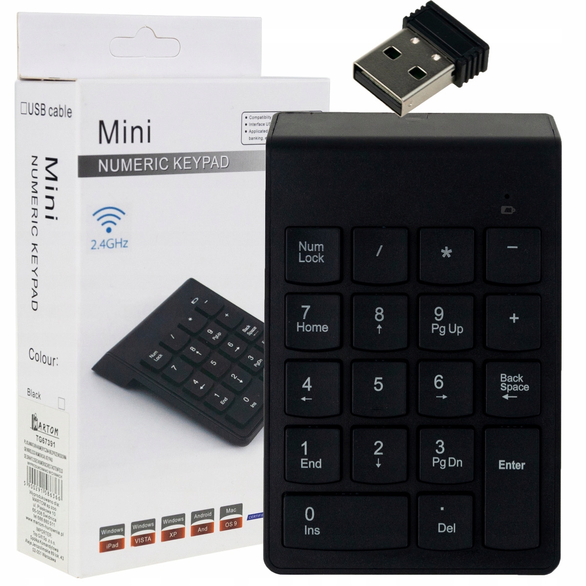 TG67391 BEZPRZEWODOWA KLAWIATURA NUMERYCZNA USB – Wygoda i funkcjonalność w jednym