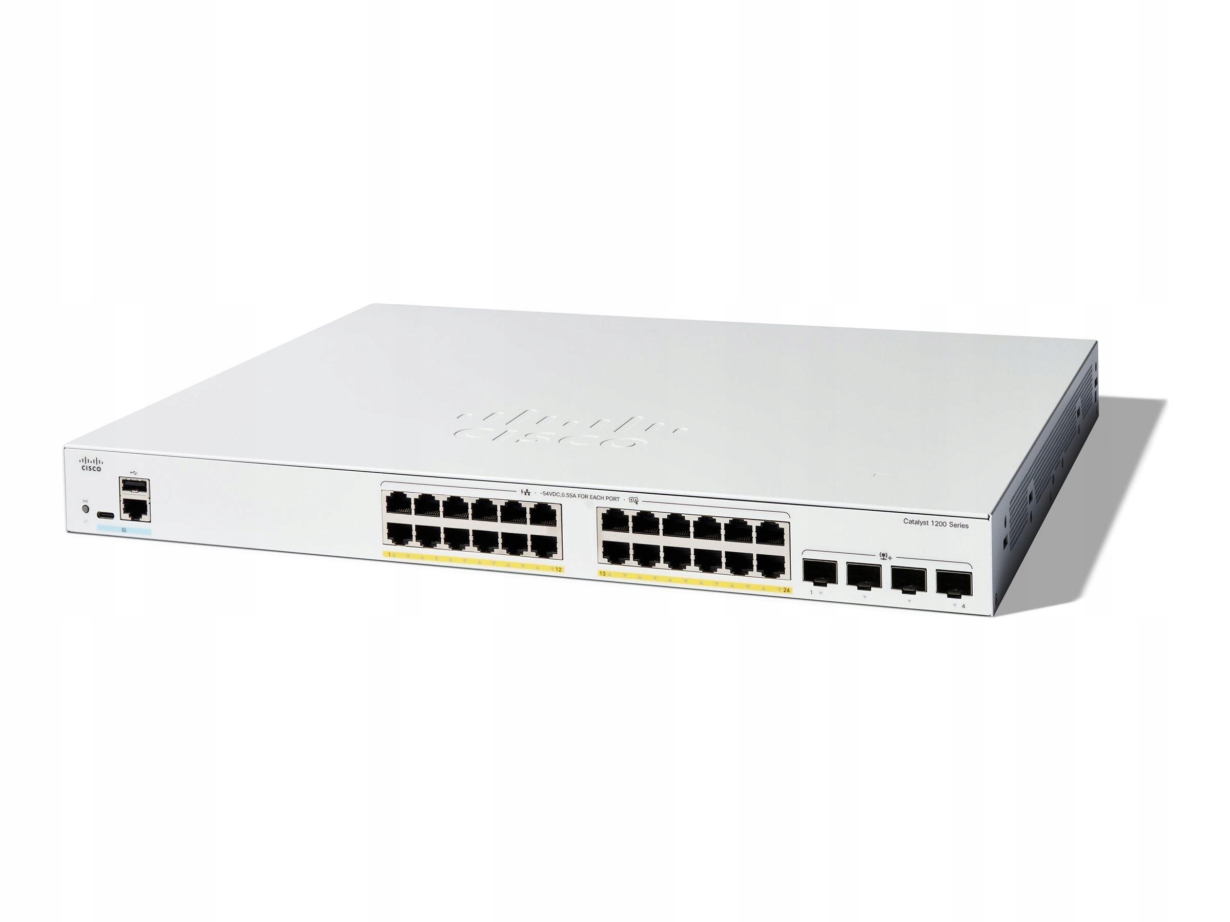 24 porty PoE i 4 porty 10G SFP